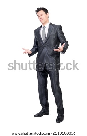 Seductive man in elegant suit Royalty-Free Stock Photo #2110108856
