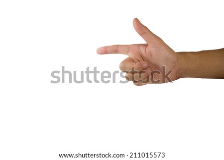 Hand pointing directions