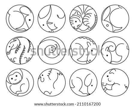 Chinese Zodiac 12 Animal Signs
