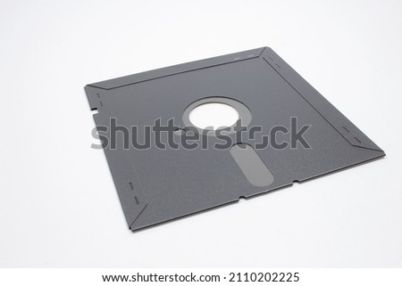 5.25 inch floppy disks isolated on white background