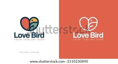 Birds simple logo design template.