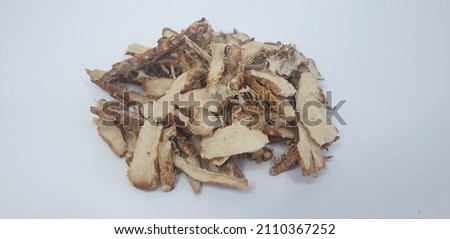 Anemarrhena asphodeloides Bunge of rhizome Royalty-Free Stock Photo #2110367252