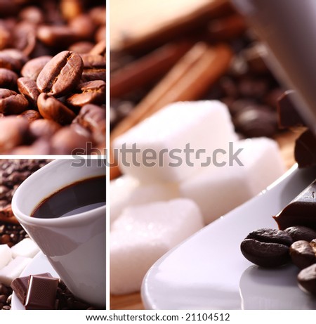 Coffee collage Royalty-Free Stock Photo #21104512