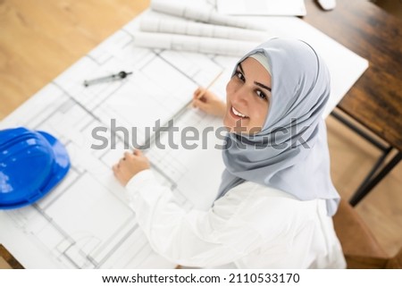 Civil Engineer Or Architect With Construction Plan