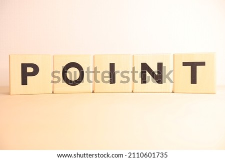 It is an alphabet block of POINT