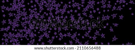 Vivid Dark Sky Violet Art Stars Bright Handdrawn Illustration. Black Pink Purple Bright Night Vibrant Handdrawn Stars. Lavender Stars Chaotic Emo Childish Simple Kids Naive Stars Wallpaper.