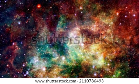 Starry outer space background texture. Colorful Starry Night Sky Outer Space background. Elements of this image furnished by NASA.