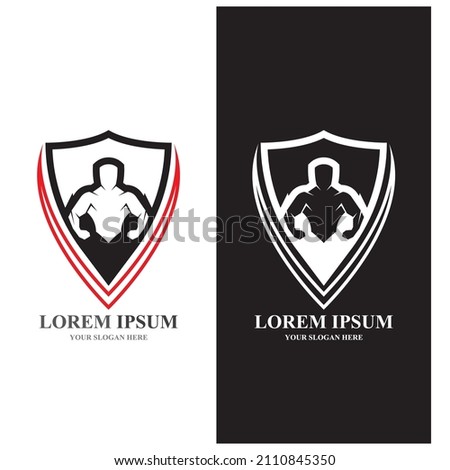  Gym Badge  Fitness Logo Design Vector object and Icons for Sport Label 