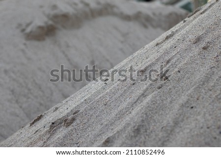 Sand pile for construction in store