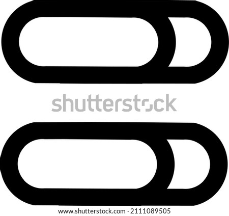 paper clip icon design, white background paper clip illustration.
