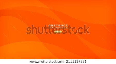 Orange abstract background with creative line and minimal ornament