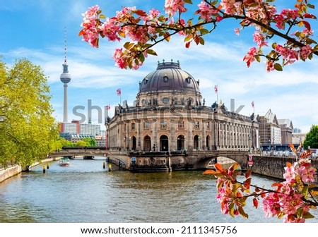 Museum island in spring, Berlin, Germany Royalty-Free Stock Photo #2111345756