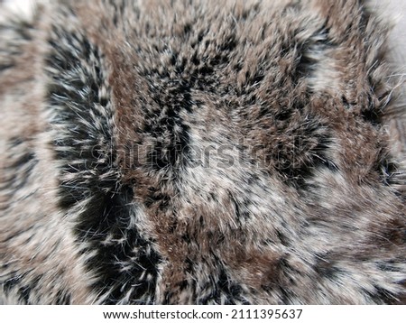 soft and tender rabbit fur photographed up close