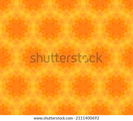 Bright watercolor pattern, sun, honeycombs. Vector seamless pattern