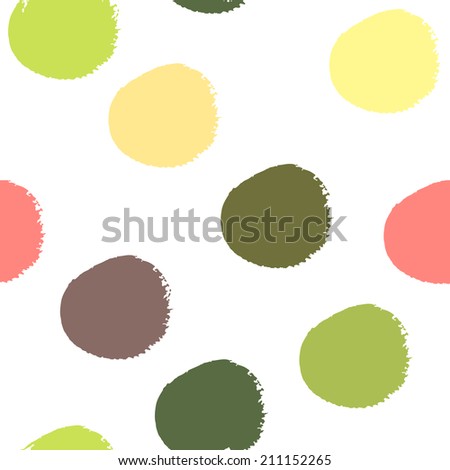 seamless vector pattern with colored circles