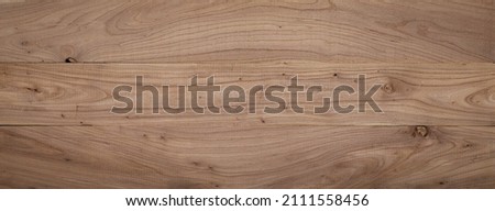 Long combination elm wood plank texture background. Elm plank desktop background.