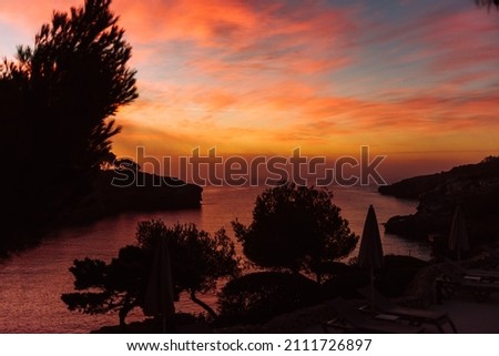 The edge of the cliff with sea view during sunrise. Holidays and enjoying life concept