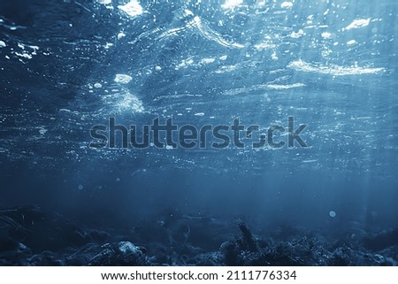 sun rays under water blue ocean background, abstract sun light in water wallpaper