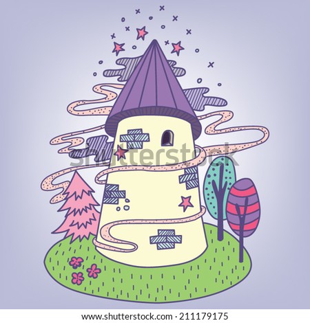 Fairy Castle / Vector illustration of fairy tale castle