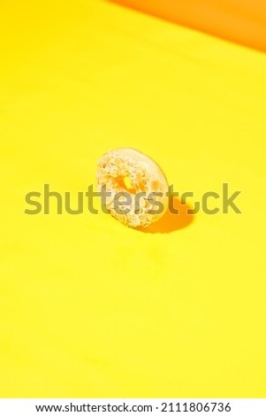 Donuts with a very appetizing yellow theme