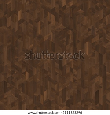 Parquet mosaic natural wood seamless floor texture or background