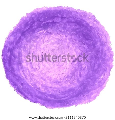 Vector colorful detailed round backdrop with crayon scribble texture. Abstract stain isolated on white background. Design template for poster, card, banner, flyers, invitation, brochure, sale.