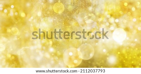 A sparkling field of crystalline light shines hopefully like a symbol of radiant renewal in a golden age with plenty of copy space for individual text and design Royalty-Free Stock Photo #2112037793
