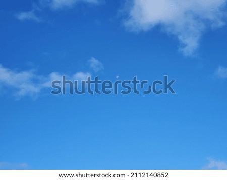 Blue sky background in spring 
