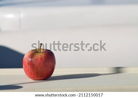 Red Apple on white background with Shadow