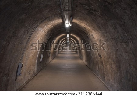 Underground passage through Zagreb city. Royalty-Free Stock Photo #2112386144