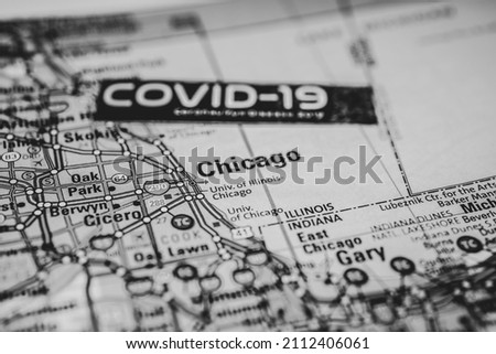 Chicago Coronavirus Covid-19 Quarantine background