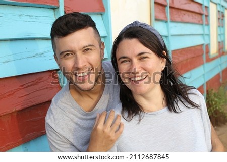 Cute couple enjoying a vacation 