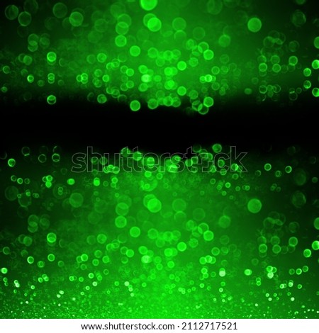 Elegant emerald green color black glitter sparkle background for happy birthday party invite, St Patrick’s Day sale, lucky Saint Patty Irish childrens texture, Christmas bokeh or bridal modern design