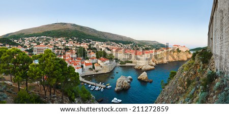 Panorama of Dubrovnik, Croatia - architecture background