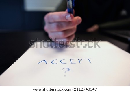 contract proposal. asking to accept something. job or work proposal. young business man extending his hand 