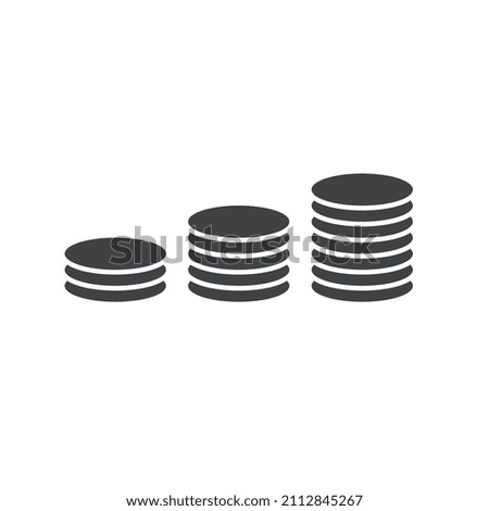 Icon vector graphic of money, small change