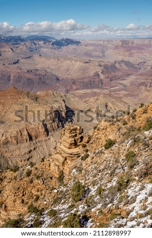 Snow in Grand Canyon National Park, USA