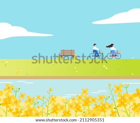 A collection of exciting spring scenery illustrations.
