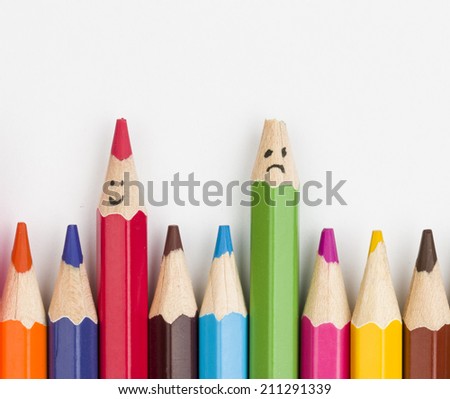 Colored Pencils - Stock Image macro.