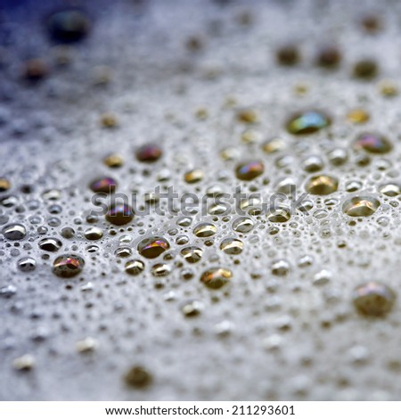 Close up of  bubbles 