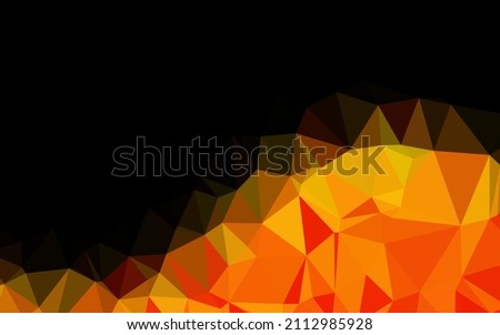 Light Orange vector abstract mosaic background. A completely new color illustration in a vague style. Textured pattern for background.