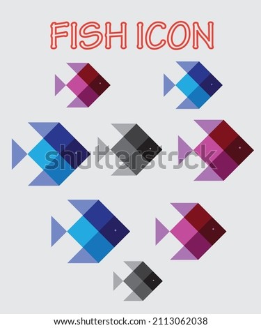 Fish Icon Or Logo Illustration In Vector Format