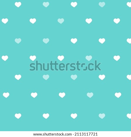 Mint background with hearts,valentine s day.