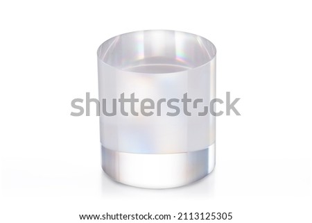 Acrylic Cylinder Tube Display Stand. Clear Acrylic Round Block for Product Photography Prop. Stand Acrylic Cylinder Display Block Perspex Cylinder for Countertop Product Display Clipping Path in JPEG