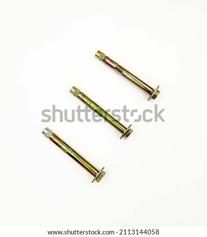anchor bolts isolated on white background