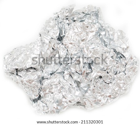 ball of crumpled foil