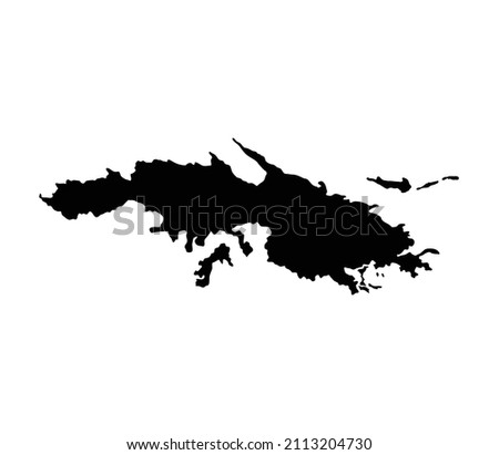 St Thomas island map silhouette region, territory, black shape style illustration. Good use for sign, symbol, icon, logo, mascot, or any design you want. Royalty-Free Stock Photo #2113204730