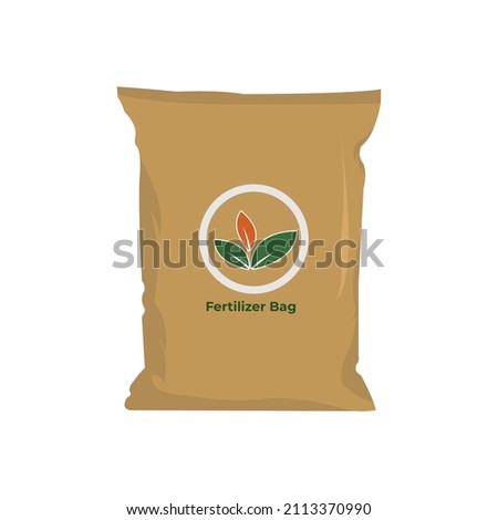 Vector illustration fertilizer bag isolated icon Royalty-Free Stock Photo #2113370990