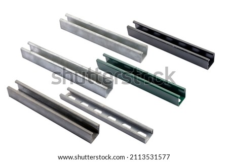 metal strut channels for ducting hvac Royalty-Free Stock Photo #2113531577