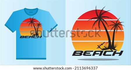 Beach sun t-shirt designe for man , woman and child